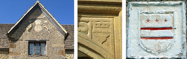 The Washington Crest over the door of Sulgrave Manor